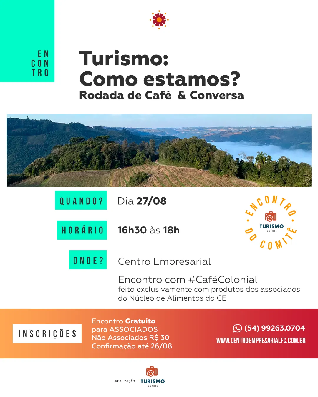 Turismo: Como estamos? - Rodada de Café & Conversa