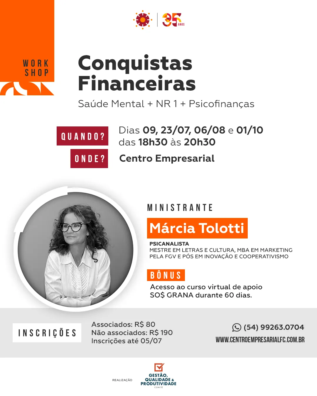 Workshop: Conquistas Financeiras