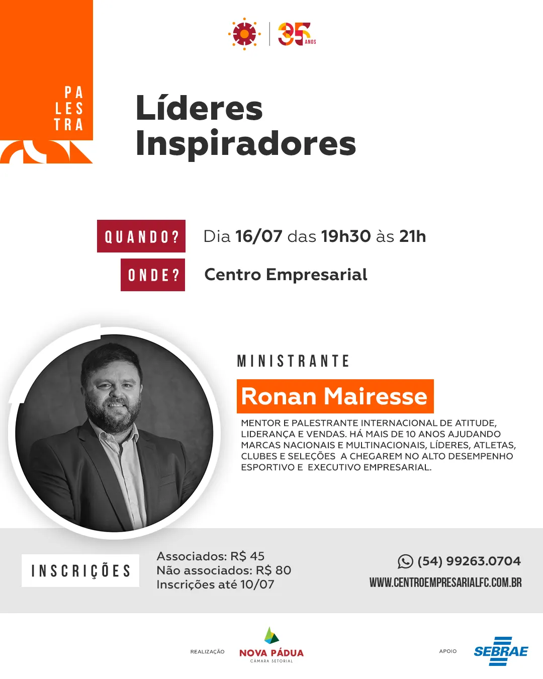 Palestra Líderes Inspiradores