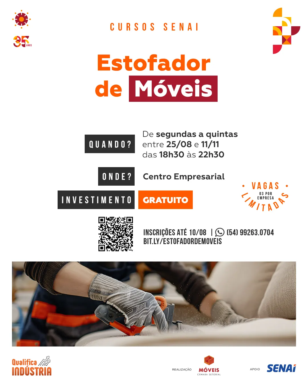 Curso Estofador de Móveis