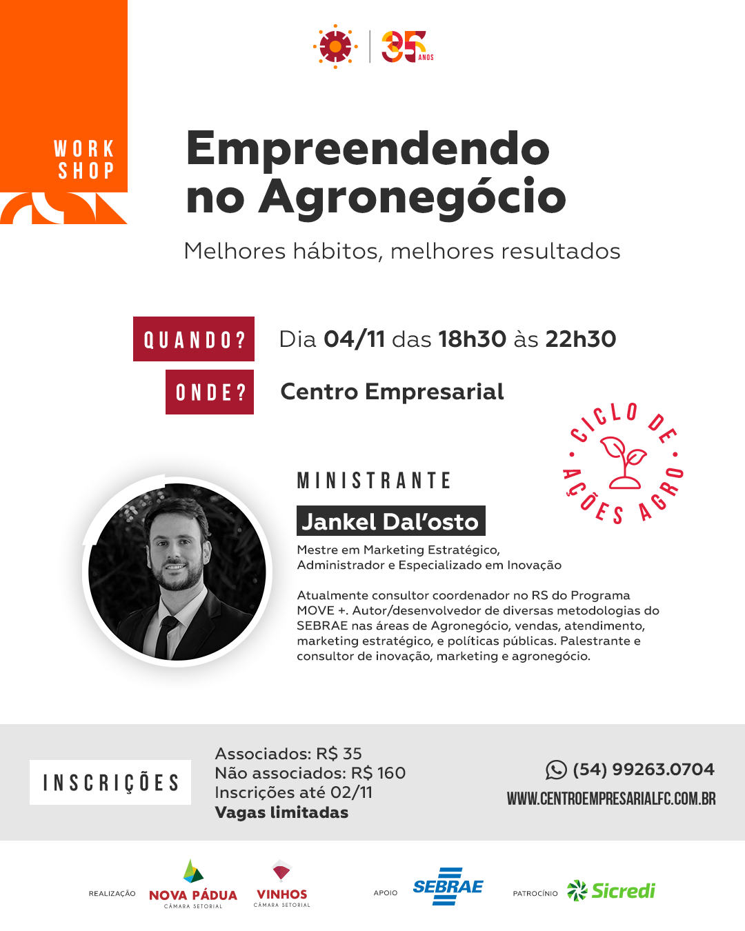 Workshop: Empreendendo no Agronegócio - Ciclo de Ações Agro