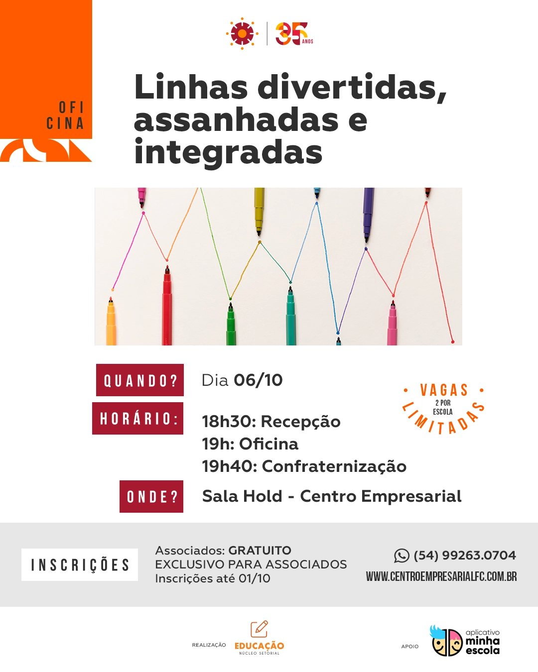 Oficina Linhas divertidas, assanhadas e intgradas