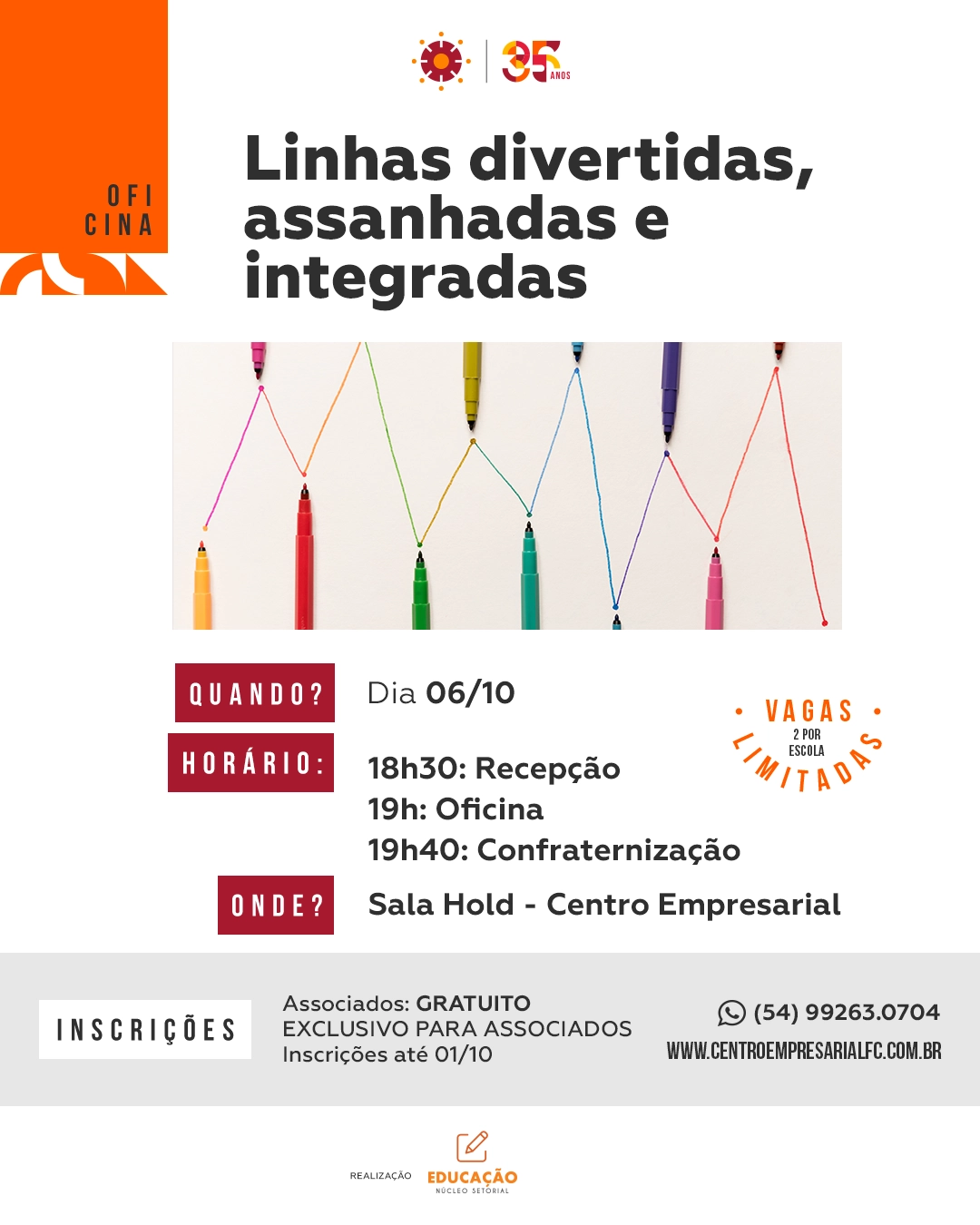 Oficina Linhas divertidas, assanhadas e intgradas