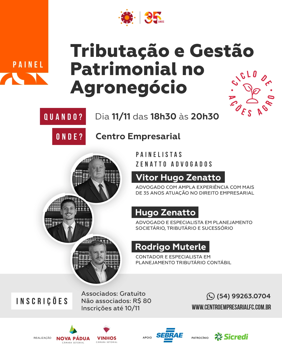 Painel: Tributação e Gestão Patrimonial no Agronegócio - Ciclo de Ações Agro