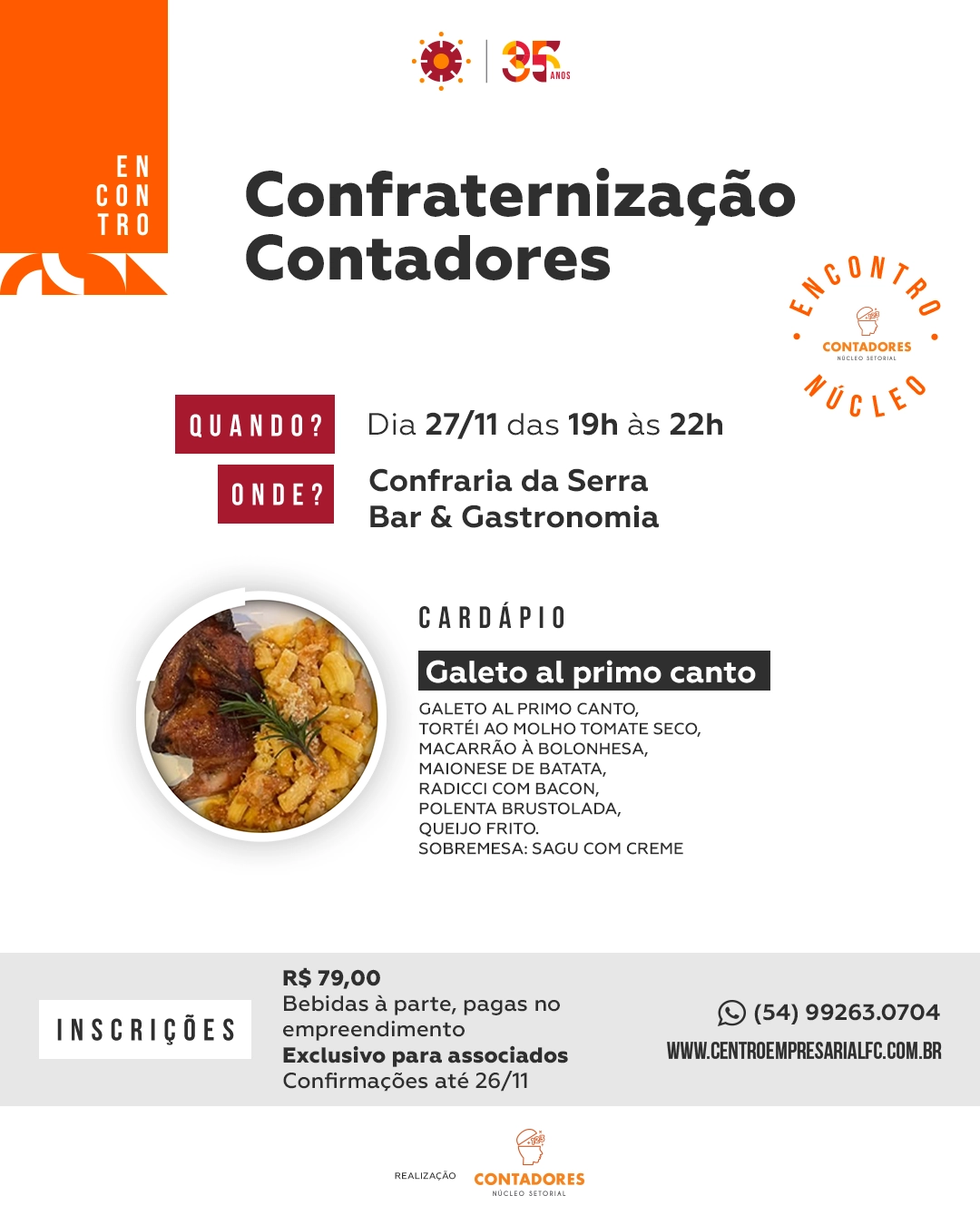 Encontro Confraternização: Núcleo de Contadores