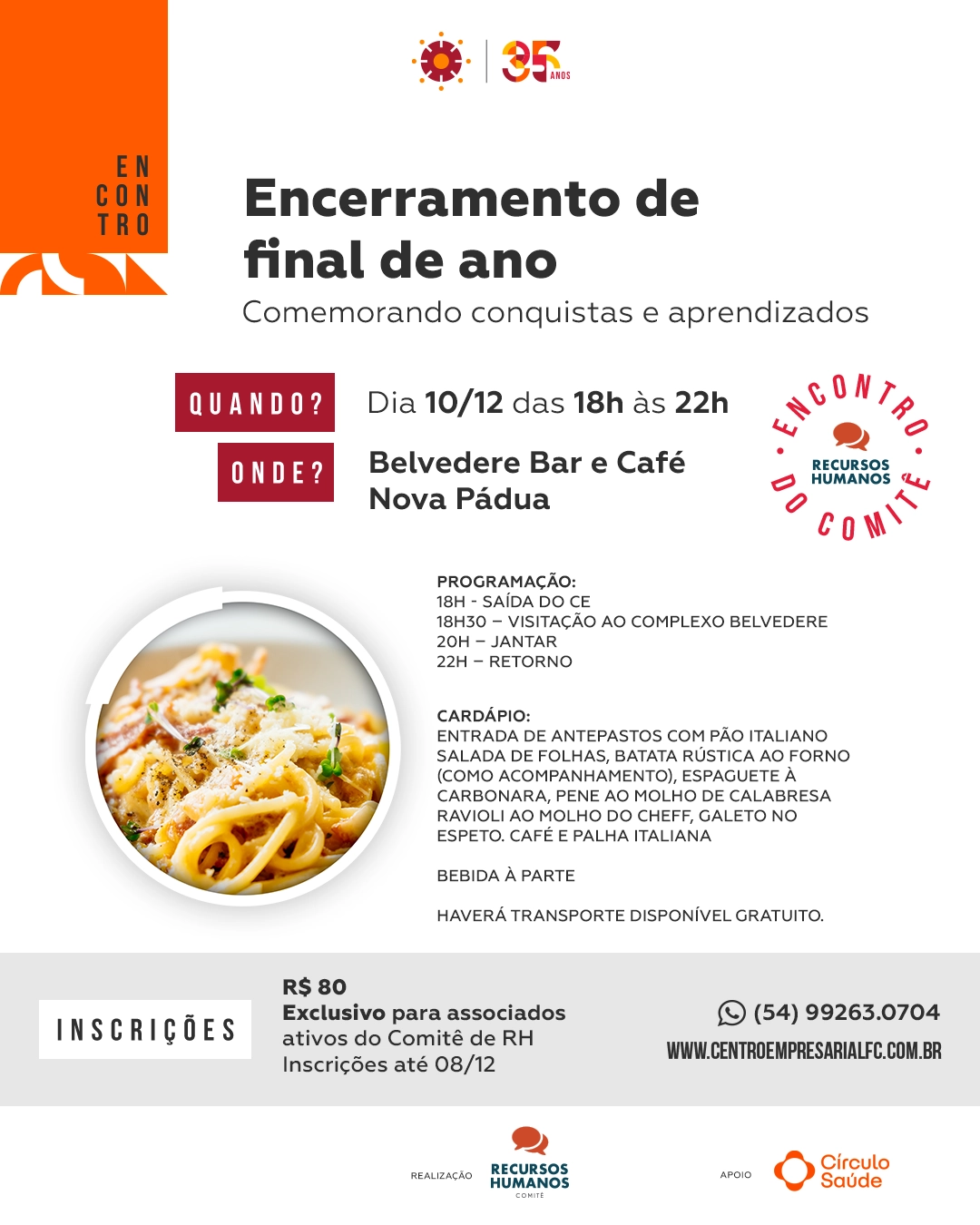 Encontro RH: Comemorando Conquistas e Aprendizados