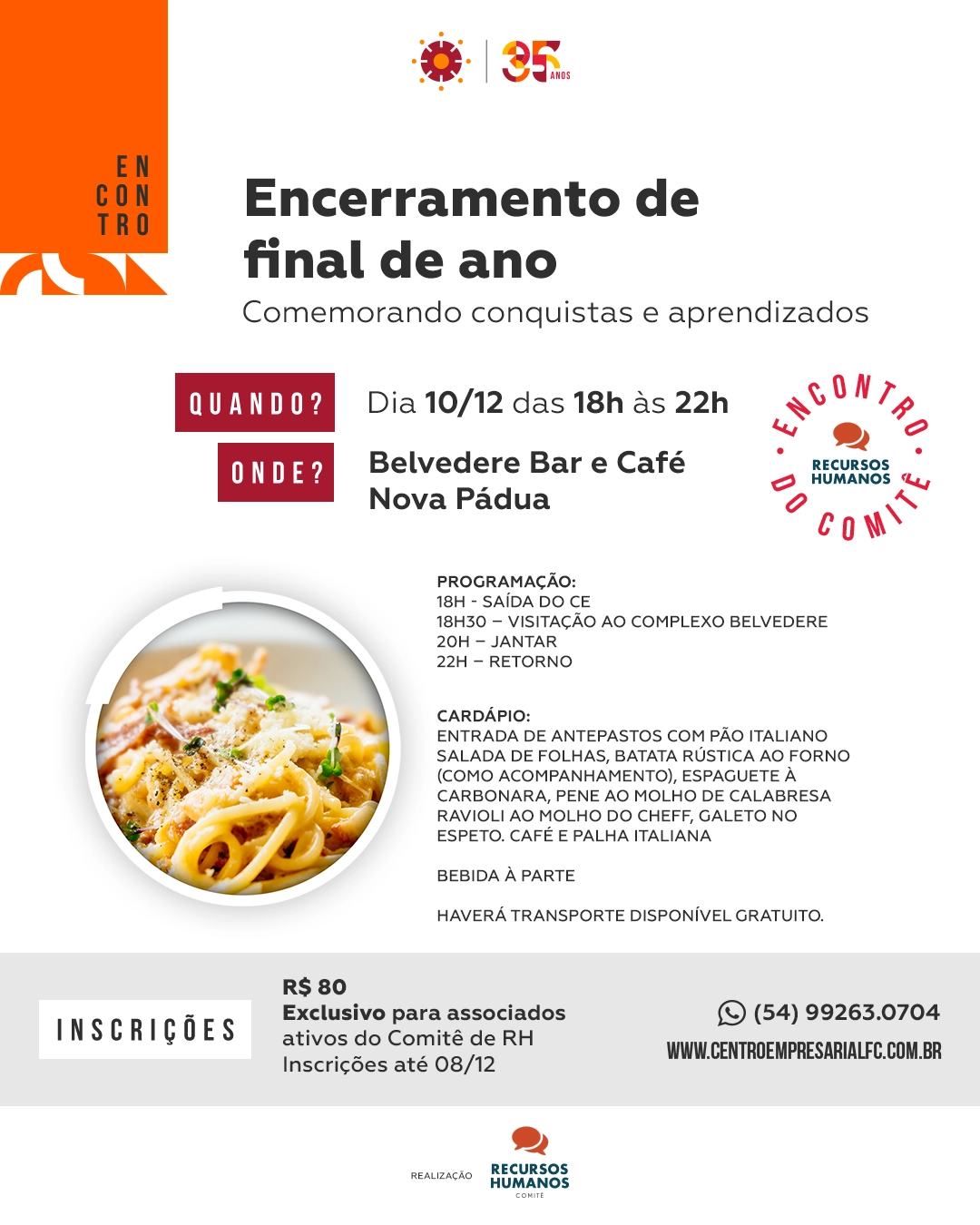 Encontro RH: Comemorando Conquistas e Aprendizados