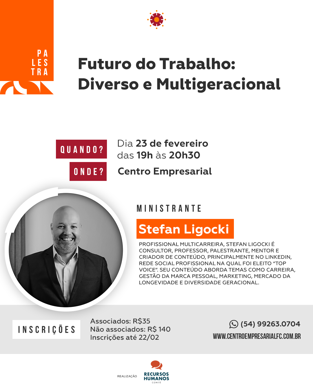 Palestra: Futuro do Trabalho: Diverso e Multigeracional