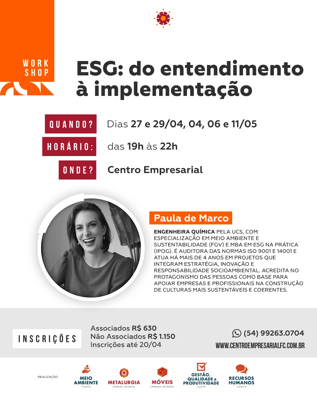 Workshop: ESG: do entendimento à implementação