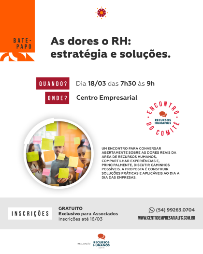 Bate-papo: “As dores do RH, Estratégia e Soluções