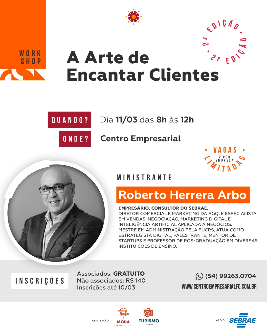 Workshop: A Arte de Encantar Clientes - 2ª Edição