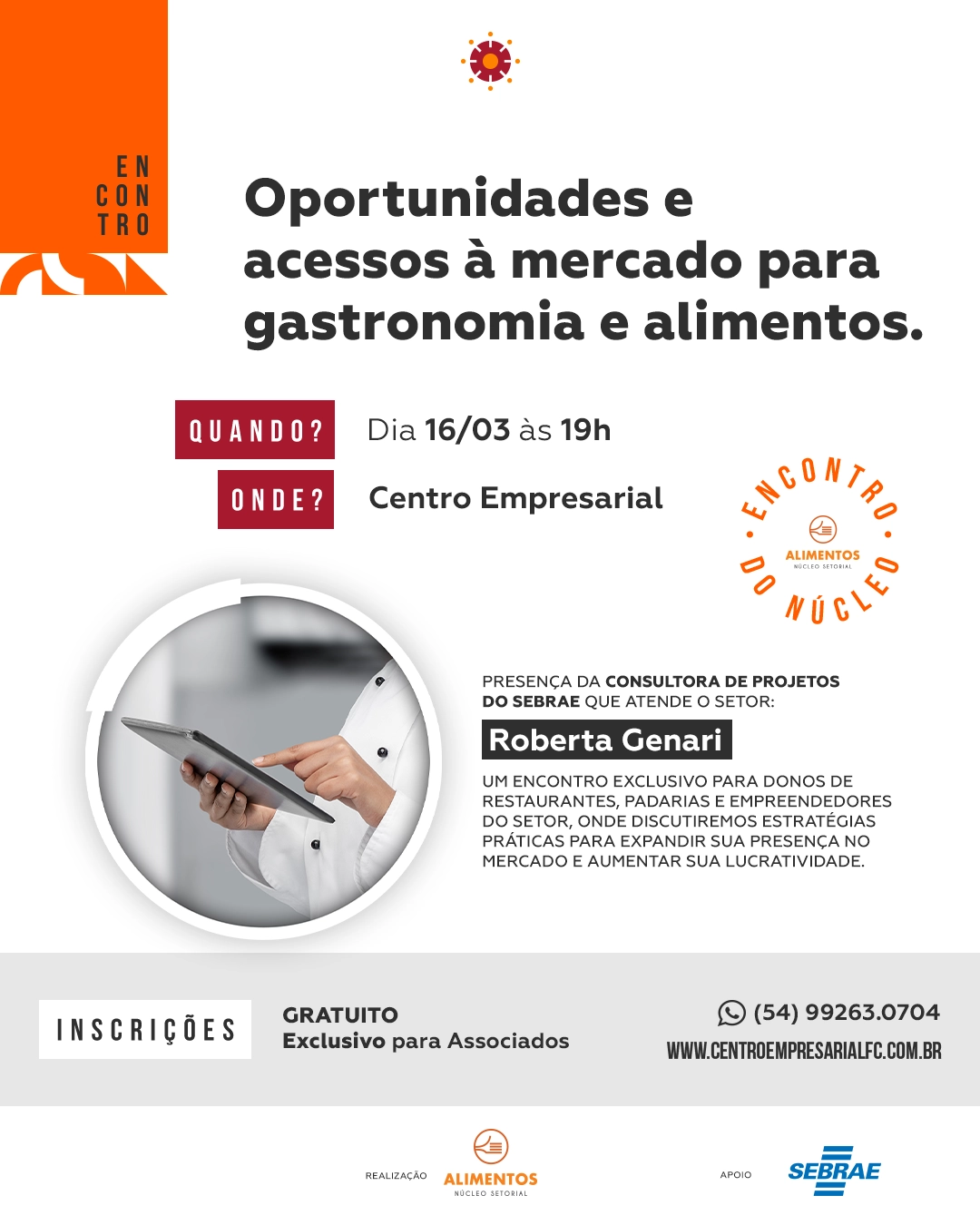 Encontro: Oportunidades e Acessos à Mercado para Gastronomia e Alimentos