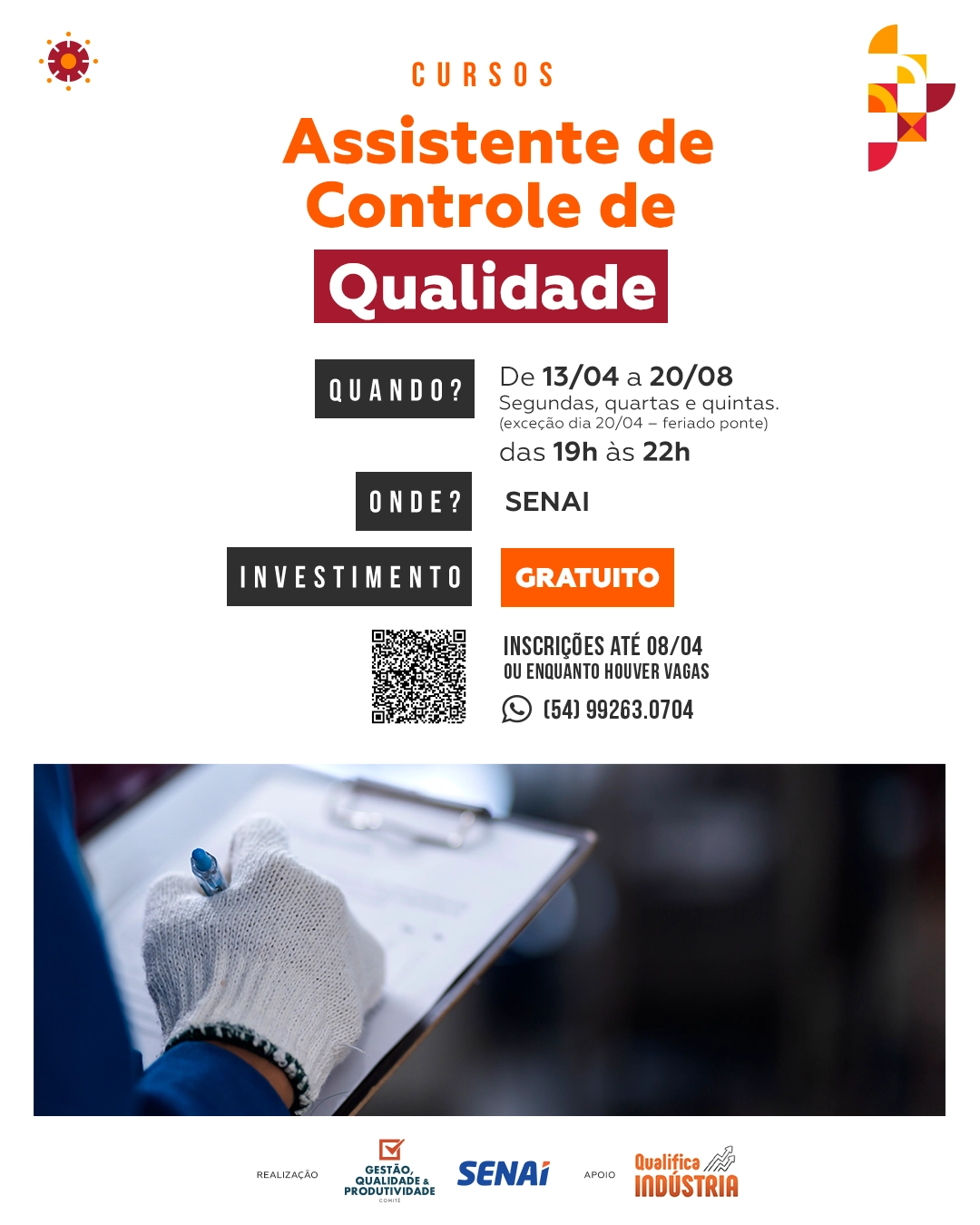 Curso Assistente de Controle de Qualidade