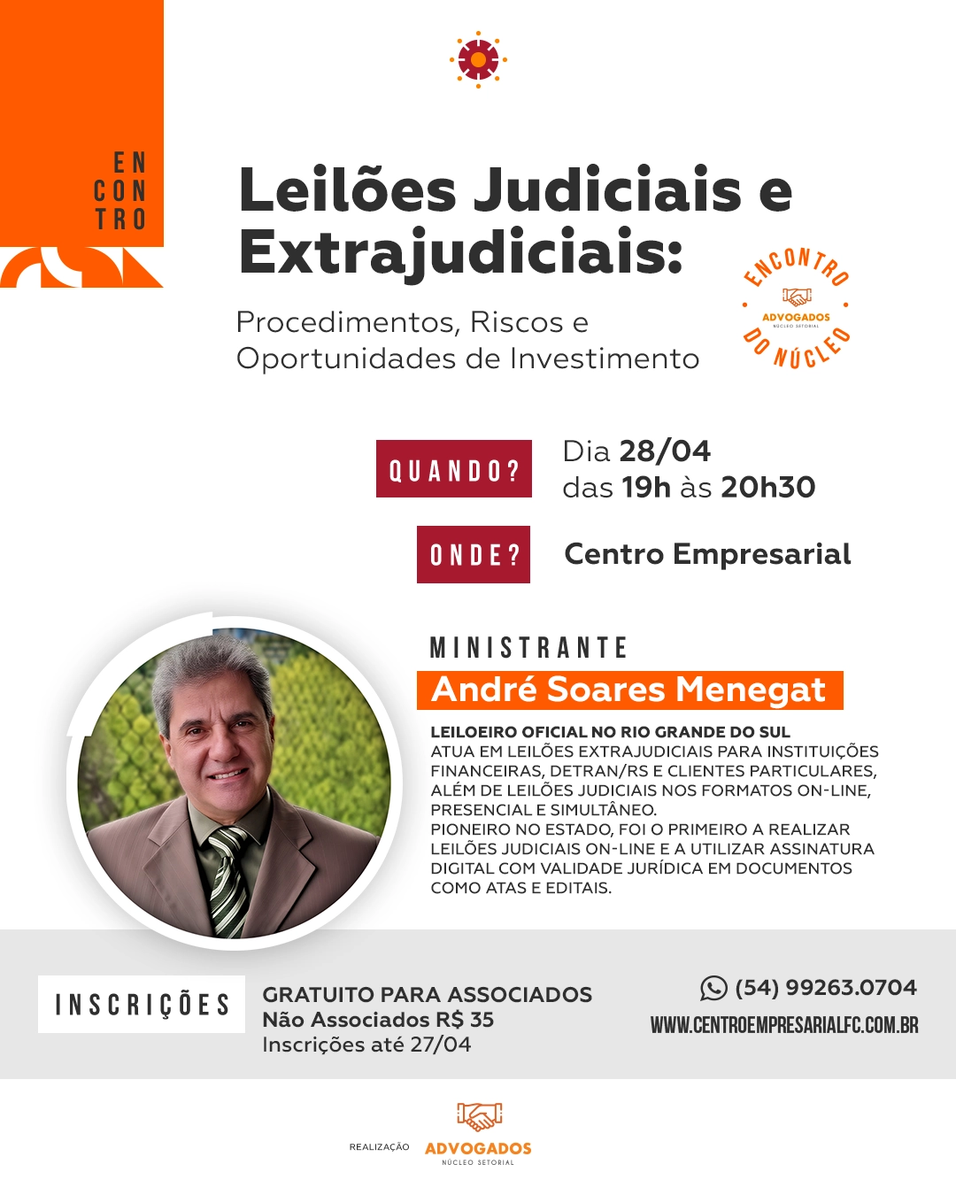 Encontro: Leilões Judiciais e Extrajudiciais