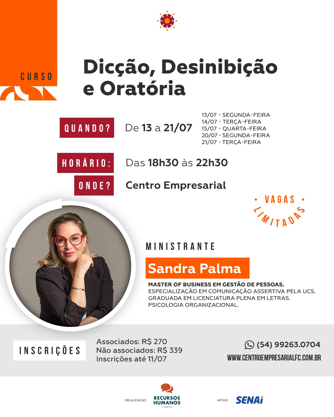  Curso Dicção, Desinibição e Oratória