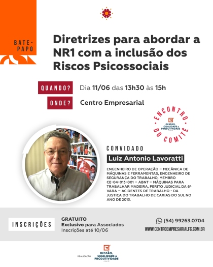 Diretrizes para abordar a NR 1 com a inclusão dos Riscos Psicossociais