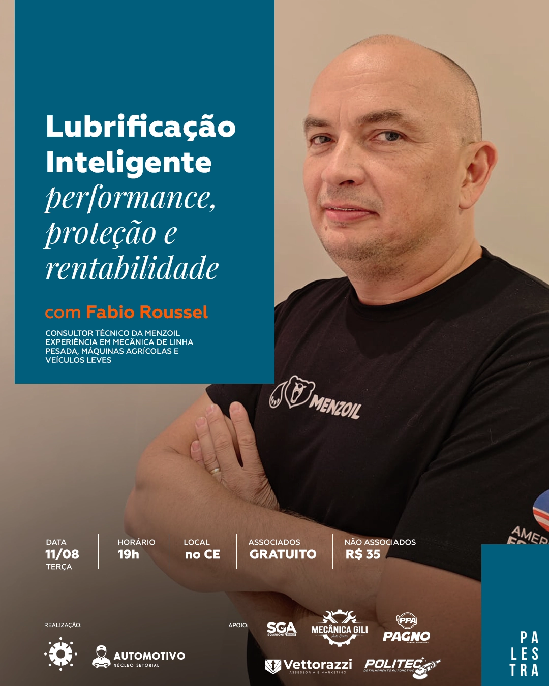 Palestra | Lubrificação inteligente - performance, proteção e rentabilidade