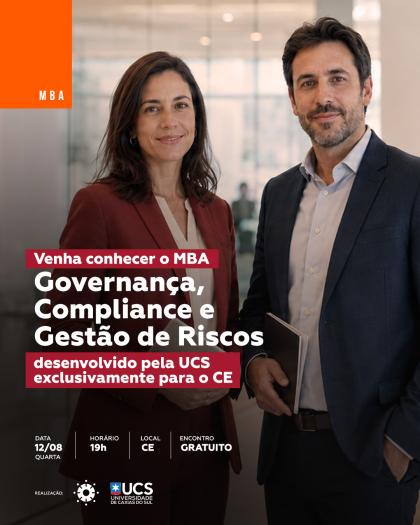 MBA | Venha conhecer o MBA Governança, Compliance e Gestão de Riscos