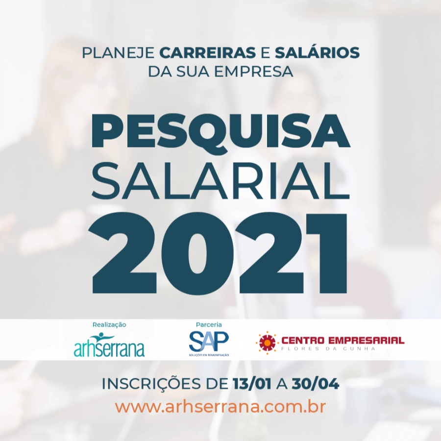 Pesquisa salarial 2021: prazo para empresas aderirem se encerra em 23 de abril