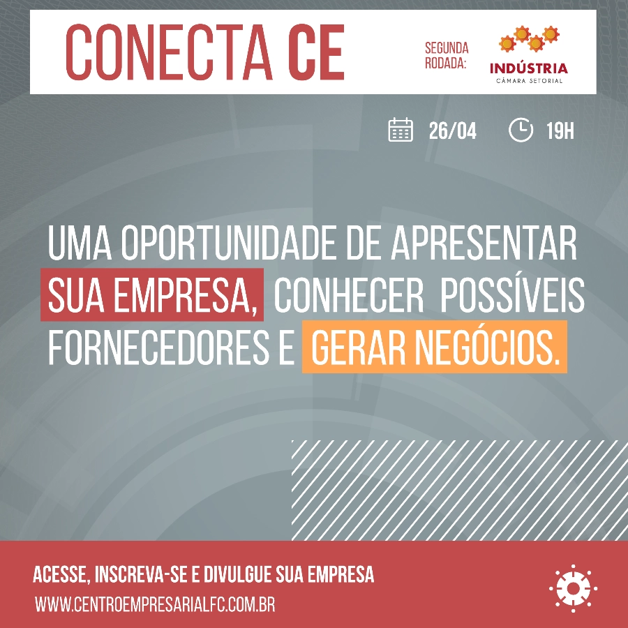 Segunda edição do Conecta CE será no dia 26 de abril