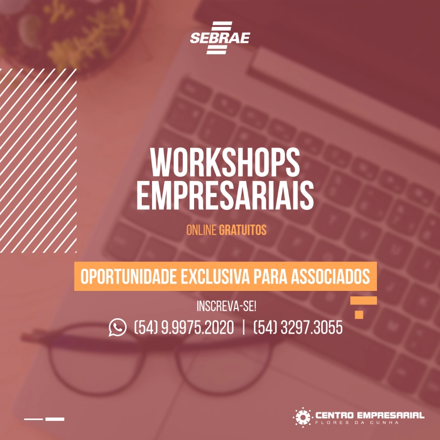 Centro Empresarial oferece uma série de workshops gratuitos para associados