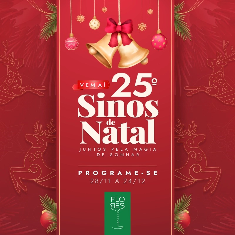 25º Sinos de Natal de Flores da Cunha traz o tema 'Juntos pela Magia de Sonhar'