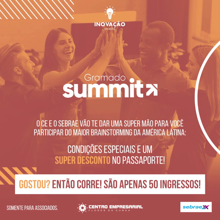 Associados têm desconto especial em ingressos para a Gramado Summit