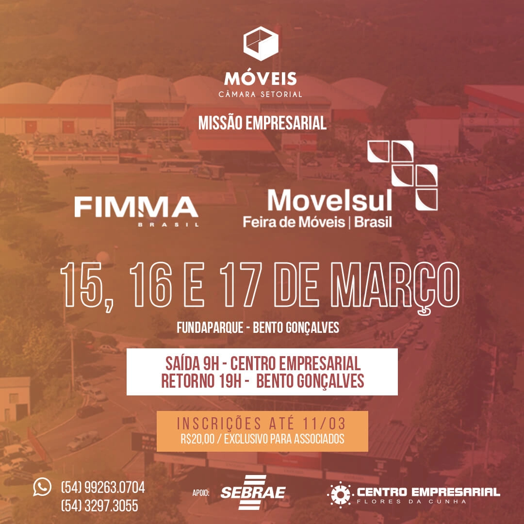 Câmara Setorial de Móveis disponibiliza transporte para a FIMMA – Movelsul