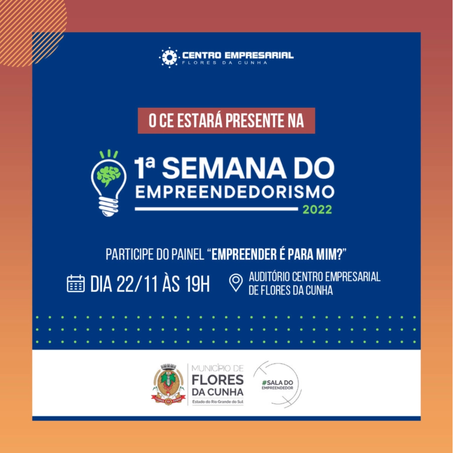 Centro Empresarial participa da 1ª Semana do Empreendedorismo de Flores da Cunha