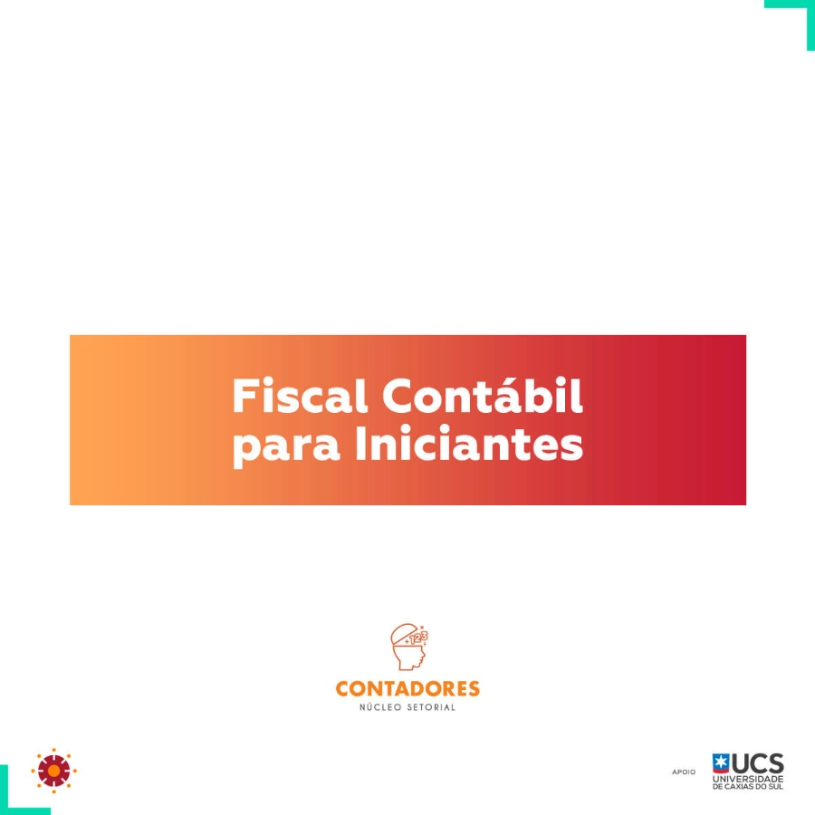 Curso de Fiscal Contábil para iniciantes inicia no dia 21 de março