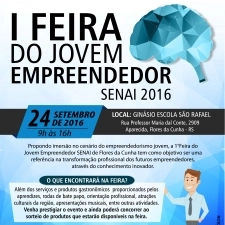 Senai promove a Iª Feira do Jovem Empreendedor