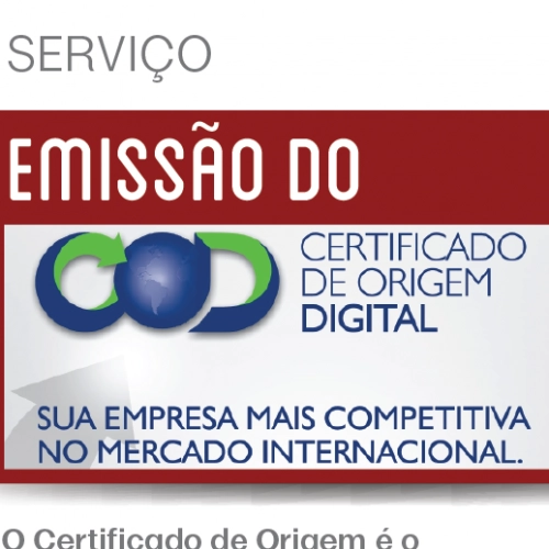 Emissão do Certificado de Origem Digital 