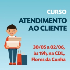 Curso de Atendimento ao Cliente inicia dia 30 de maio