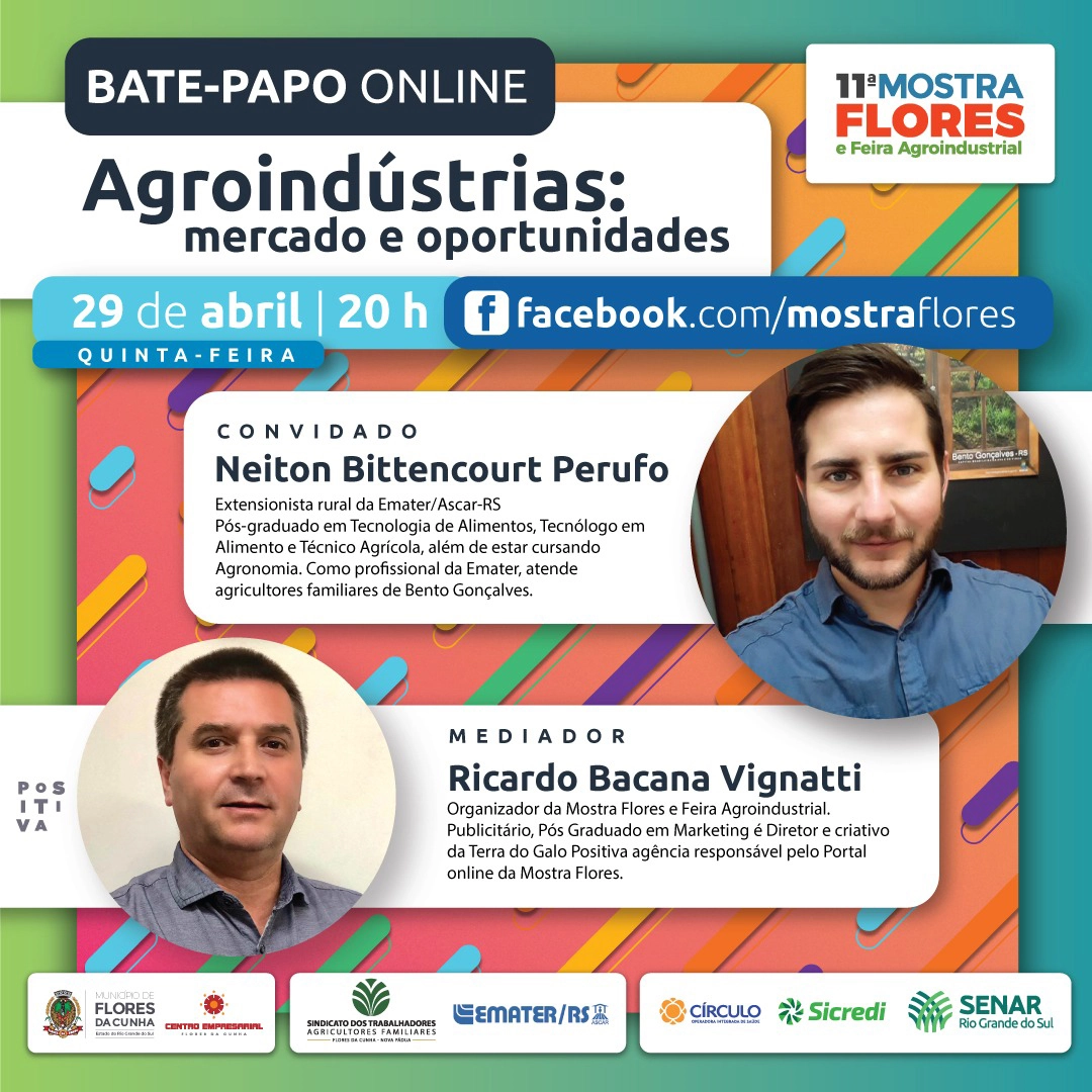 Mostra Flores e Feira Agroindustrial - Bate papo online