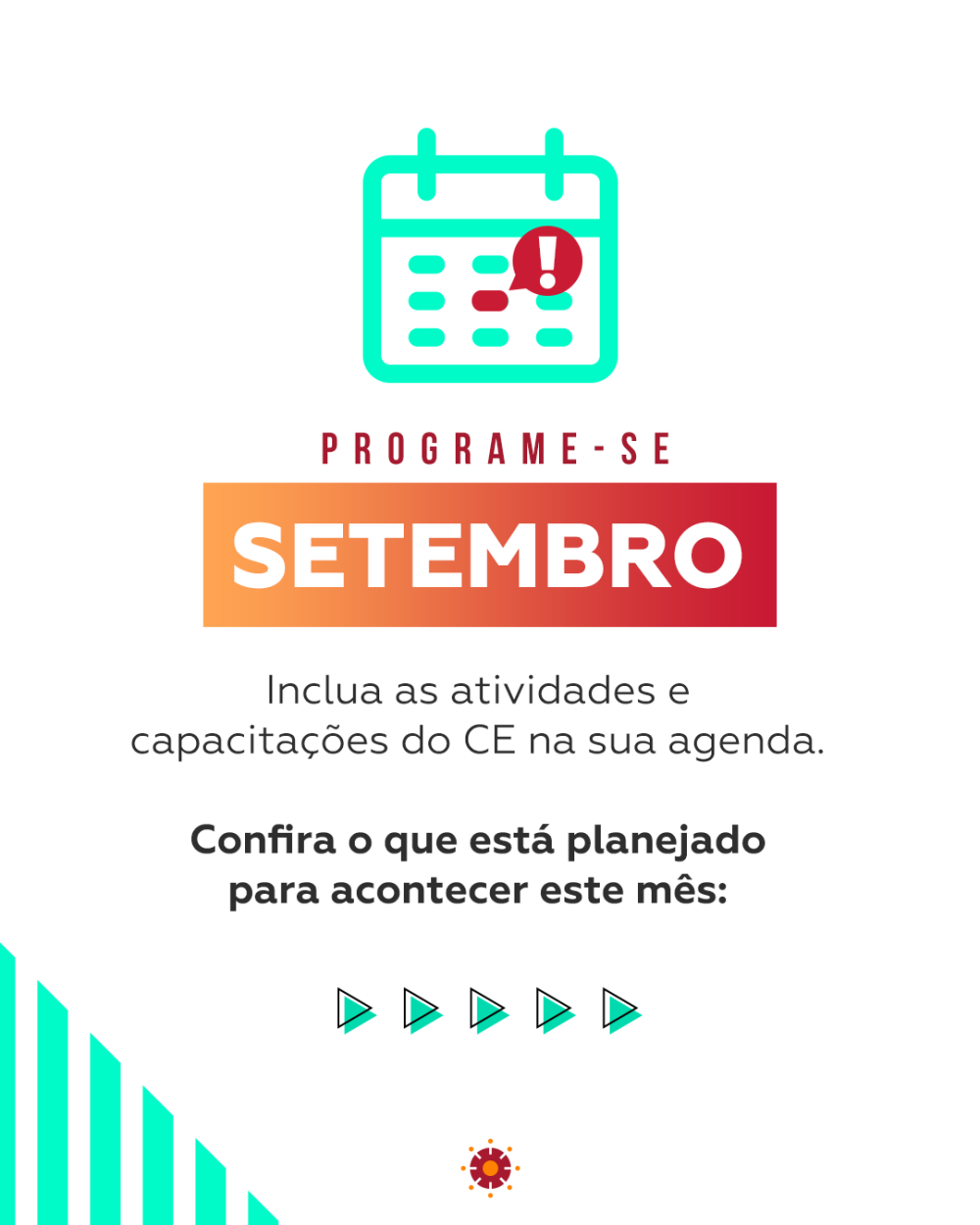 Agenda de setembro do CE