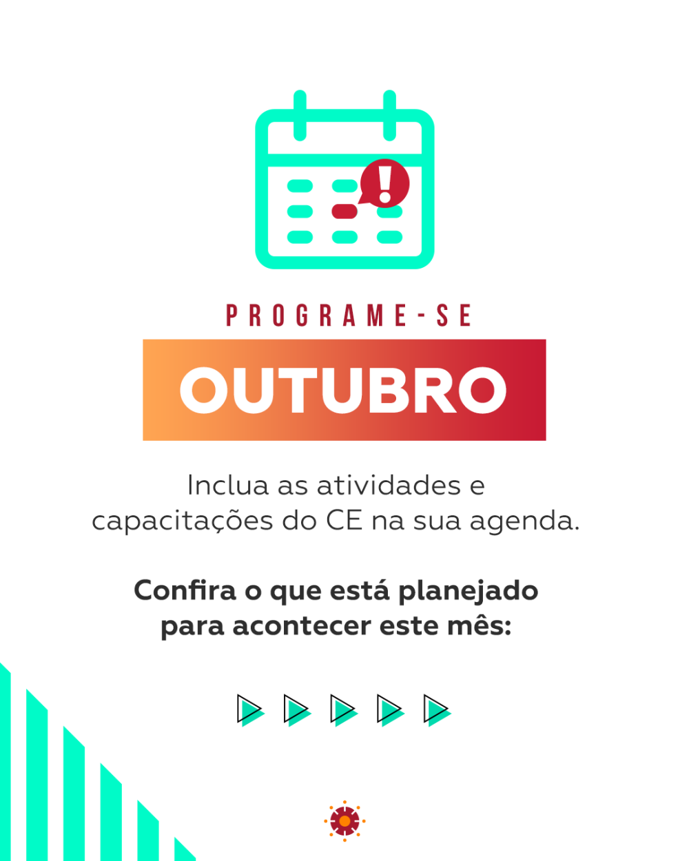 Agenda de outubro do CE