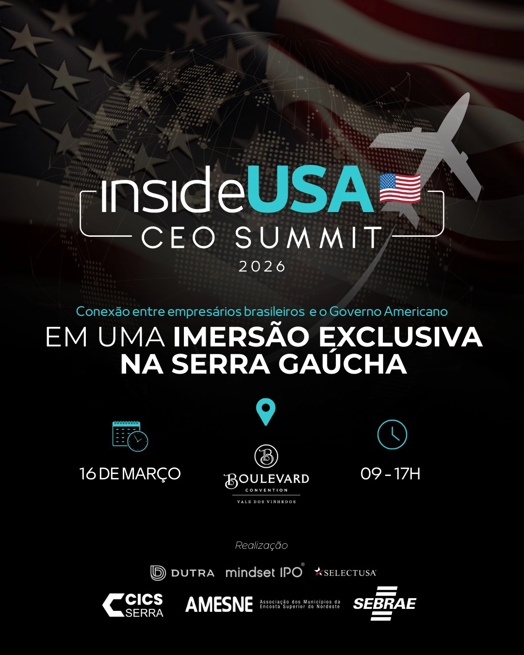 InsideUSA CEO Summit conecta empresas da Serra Gaúcha a oportunidades de negócios nos Estados Unidos