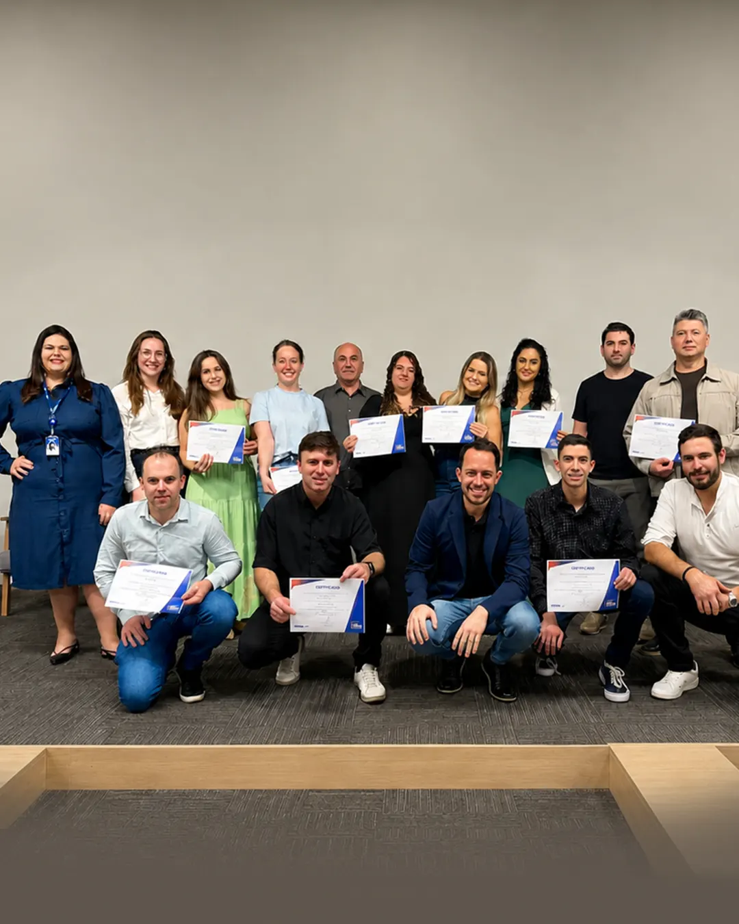 Formatura marca conclusão do curso de Assistente de Controle de Qualidade em Flores da Cunha